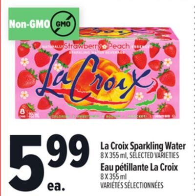 LA CROIX SPARKLING WATER, 8 X 355 ML | EAU PÉTI…