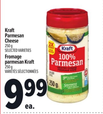 KRAFT PARMESAN CHEESE | FROMAGE PARMESAN KRAFT