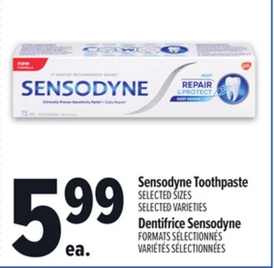 SENSODYNE TOOTHPASTE | DENTIFRICE SENSODYNE