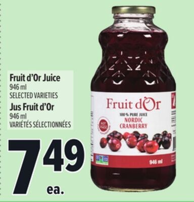FRUIT D'OR JUICE | JUS FRUIT D'OR