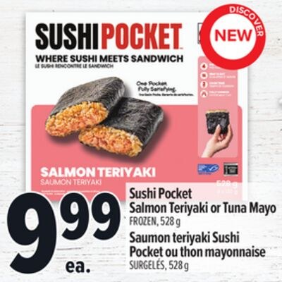 SUSHI POCKET SALMON TERIYAKI OR TUNA MAYO | SAU…
