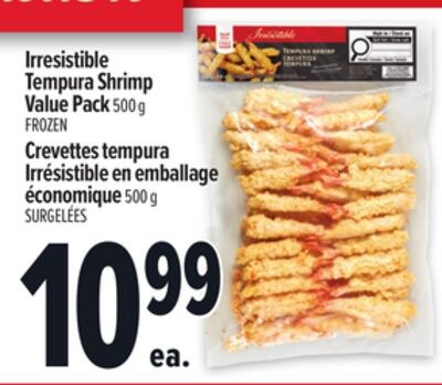 CREVETTES TEMPURA IRRÉSISTIBLE EN EMBALLAGE ÉCO…