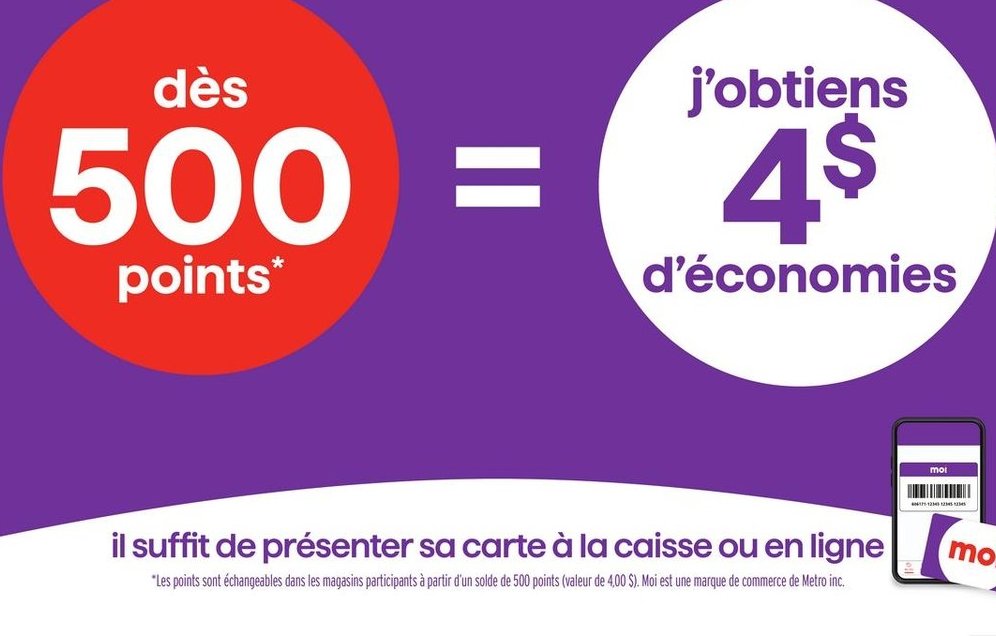 MOI - Échange de points en économies