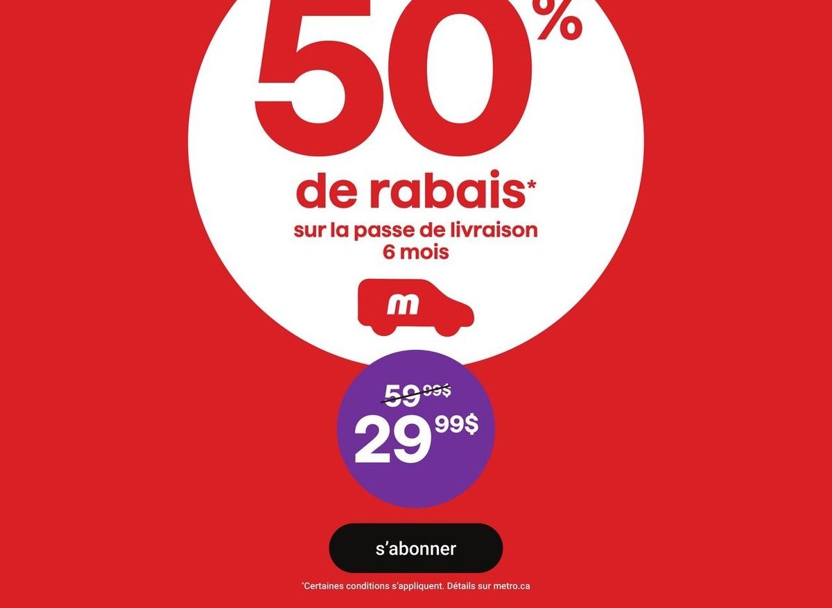 Passe de livraison 6 mois Metro