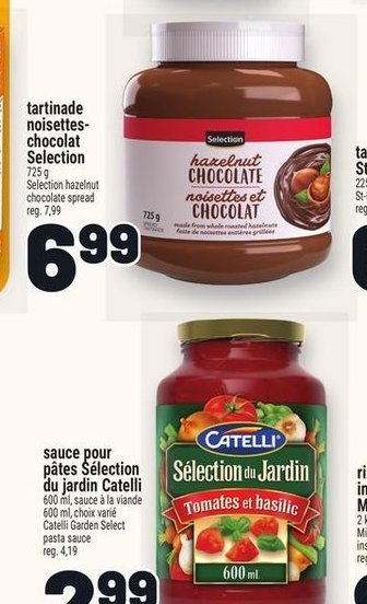 Tartinade noisettes-chocolat Compliments
