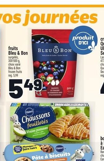 Produit d'ici Fruits Bleu & Bon