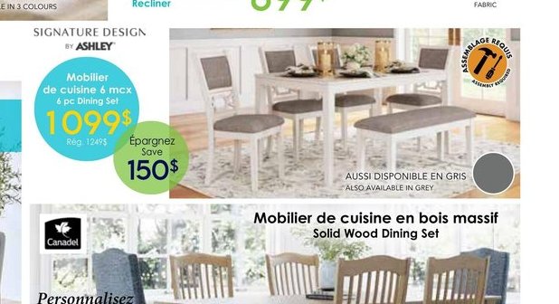 Mobilier de Cuisine 6 mcs Dining Set
