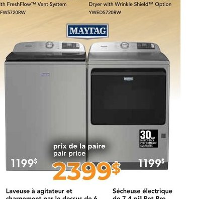Whirlpool Sécheuse électrique intelligente