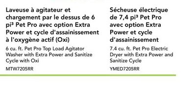 Maytag Laveuse à agitateur et chargement par le…