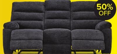 Lucie Reclining Sofa - Charcoal