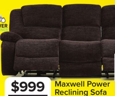 Maxwell Power Reclining Sofa - Brown