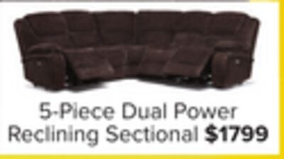 Maxwell 5-Piece Power Reclining Sectional - Bro…