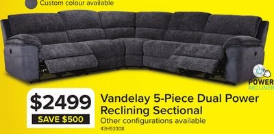 Vandelay 5-Piece Dual Power Reclining Sectional…