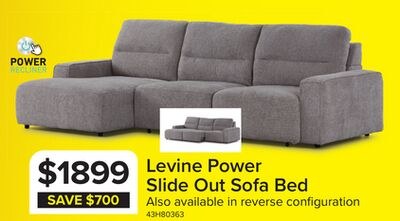 Levine Power Slide Out Sofa Bed with Left Facin…