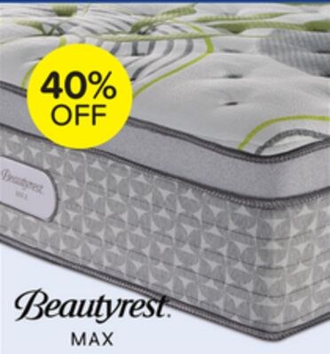 Beautyrest Max Glow Euro Top Medium Queen Mattr…
