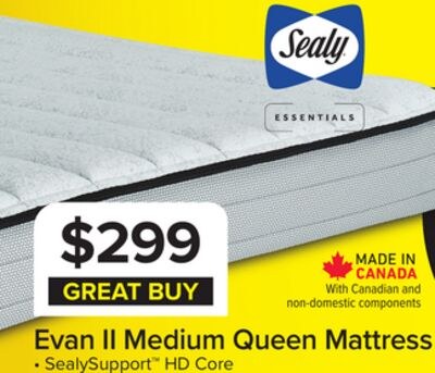 Sealy® Essentials Evan II Medium Queen Mattress