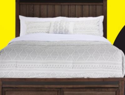Rossco 3-Piece Queen Storage Bed - Rustic Oak