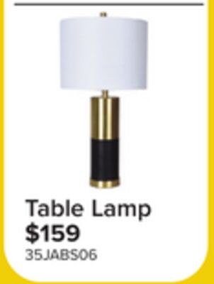 In The Abstract Table Lamp - White, Black, Gold