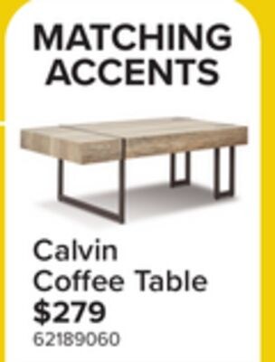 Calvin 43" Coffee Table - Beige