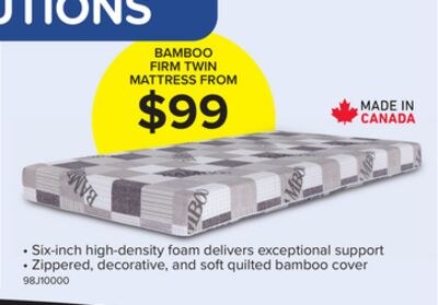 Bamboo Firm Twin Mattress