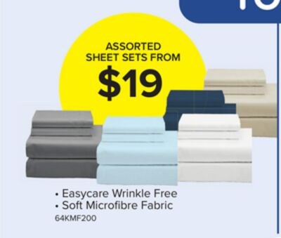 Cotton House Microfibre Twin Sheet Set - Assort…