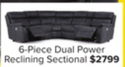 Haven 6-Piece Dual Power Reclining Sectional - …
