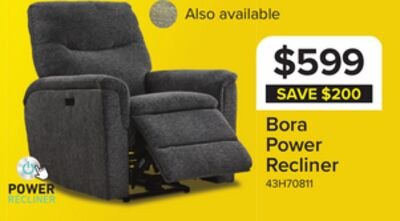 Bora Power Recliner - Dark Grey