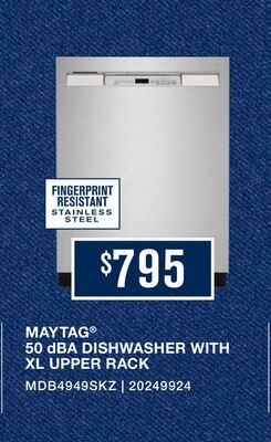 MAYTAG® 50 dBA DISHWASHER WITH XL UPPER RACK