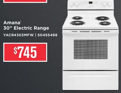 Amana® 30" Electric Range