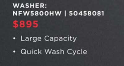 WASHER: NFW5800HW | 50458081