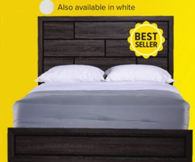 Fog 3-Piece Queen Bed - Grey, Black