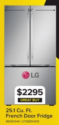 LG 36" 25.1 Cu. Ft. Smudge-Resistant Stainless …