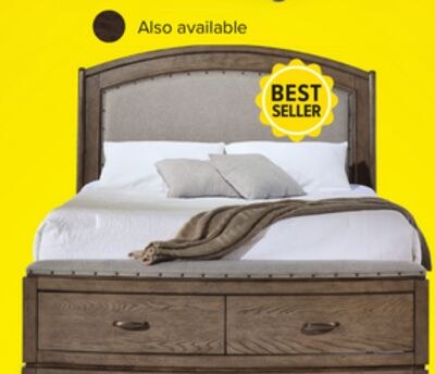 Camelot 3 - Piece Queen Storage Bed - Burnished…