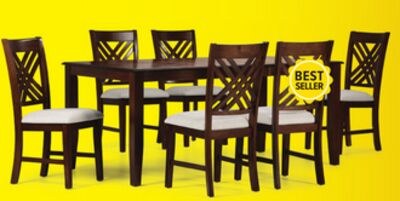 Kai 7-Piece Extendable Dining Set - Brown