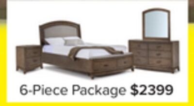 Camelot 6 - Piece Queen Storage Bedroom Package…