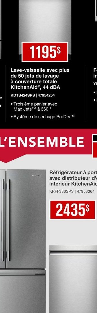 Lave-vaisselle avec plus de 50 jets de lavage K…