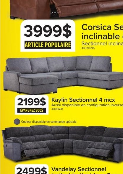 Levine Sofa-lit coulissant électrique