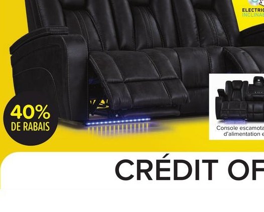 Cooper Sofa inclinable en cuir