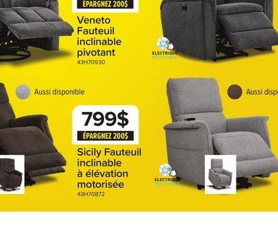 Weston Sectionnel inclinable électrique 5 mcx