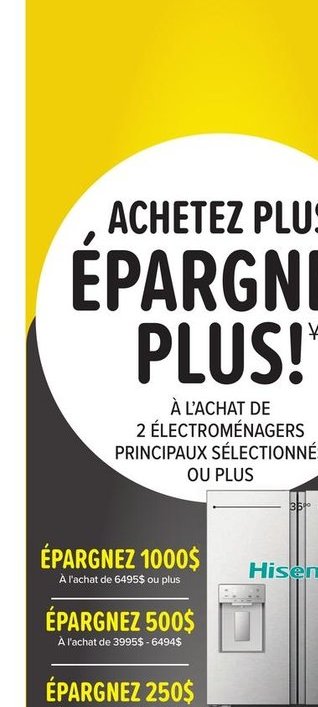 Hisense Réfrigérateur 22.4 pi³