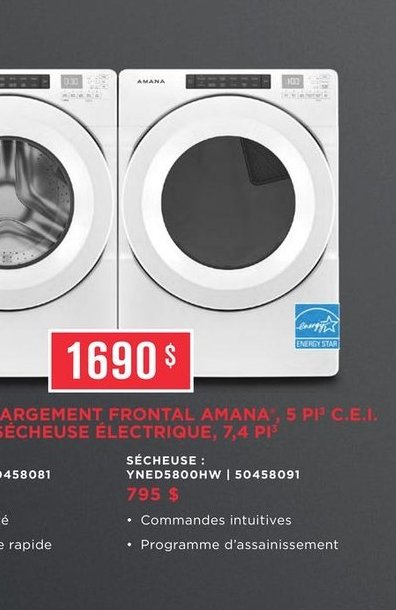 Lave-vaisselle à intérieur gris forcé Amana
