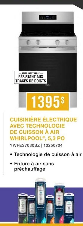 CUISINIÈRE ÉLECTRIQUE AVEC TECHNOLOGIE DE CUISS…