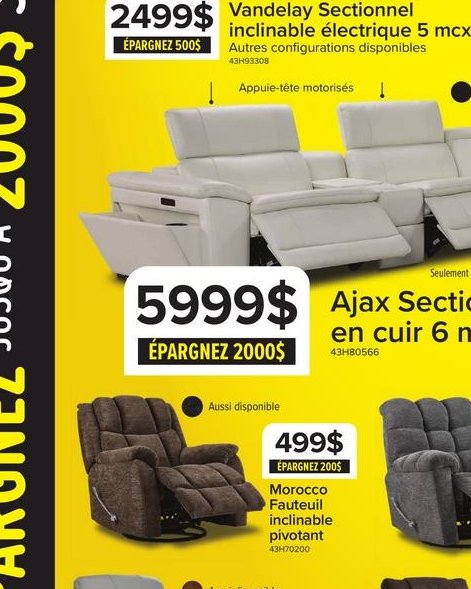 Levine Sofa-lit coulissant électrique