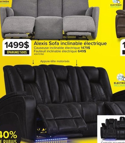 Dallas Sofa inclinable