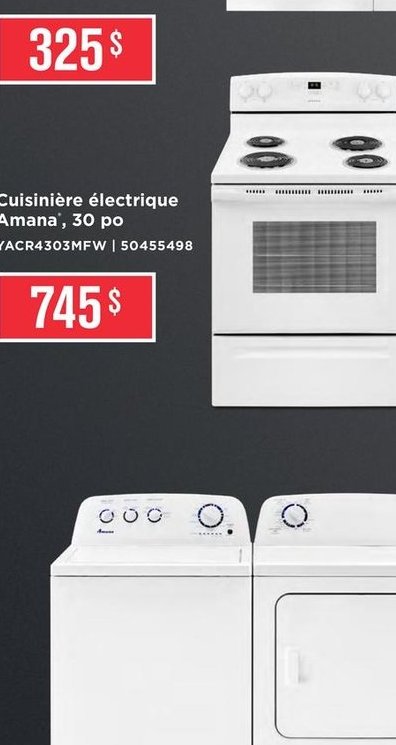 Four à micro-ondes à hotte intégrée Amana