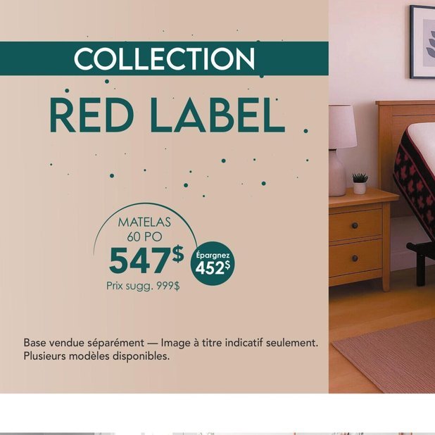 Matelas 60 PO Red Label