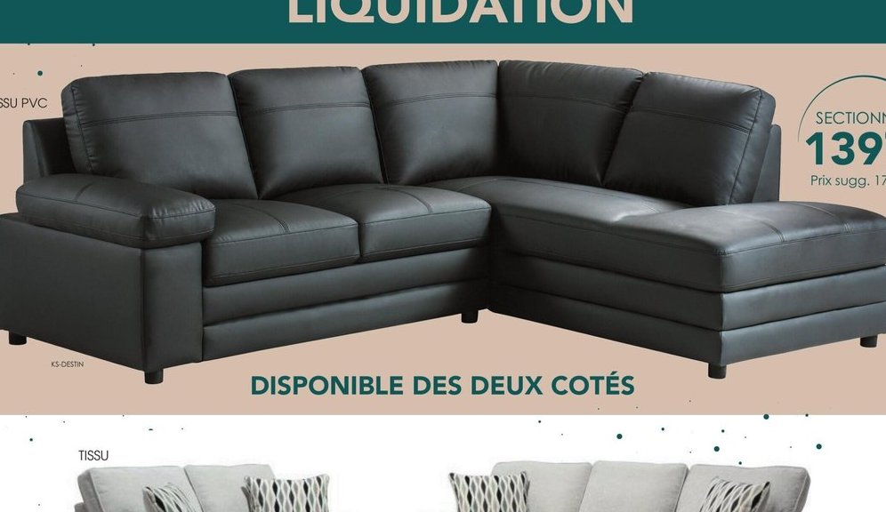 Sectionnel PVC