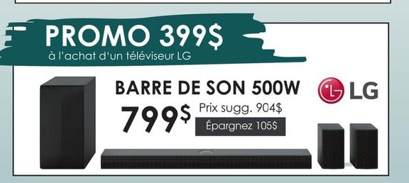 LG Barre de son 140W
