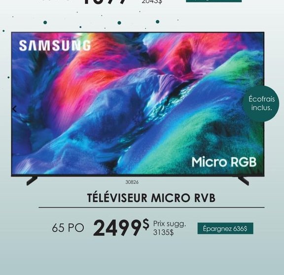 Samsung Micro RVB 65 PO