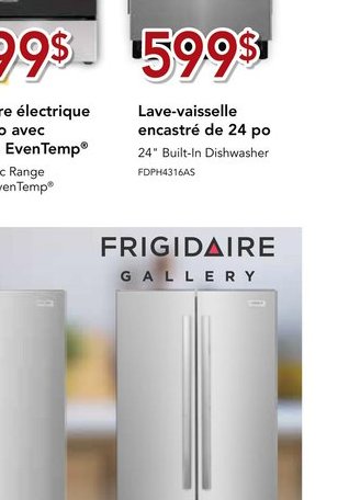 Frigidaire Lave-vaisselle encastré de 24 po